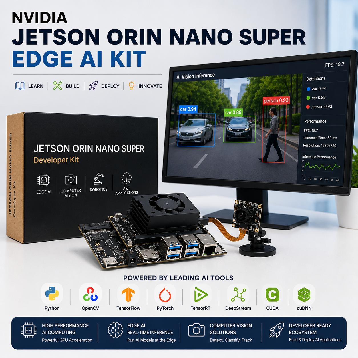 NVIDIA Jetson Orin Nano Super Edge AI Kit for engineering colleges