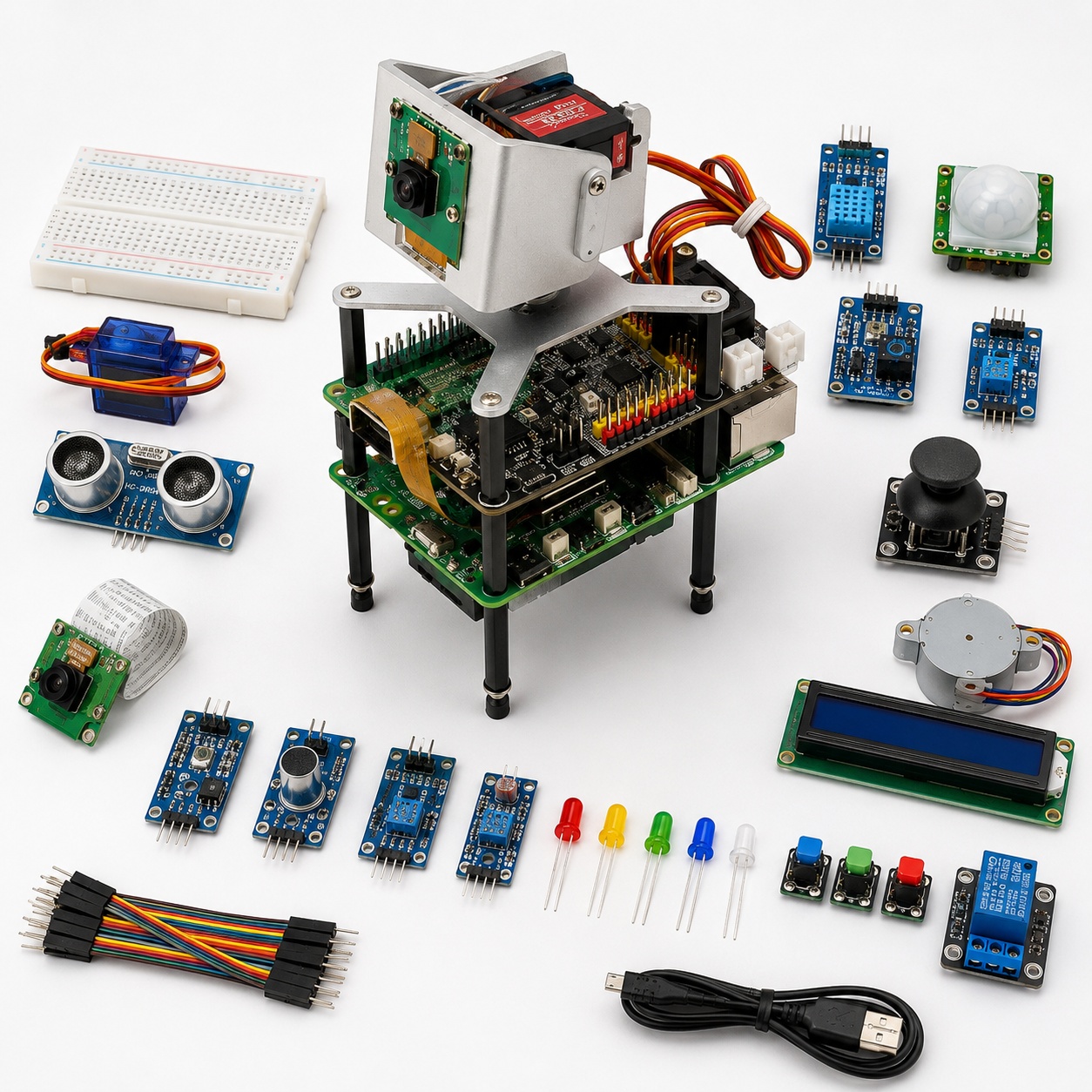 Knowx Edge AI & Computer Vision Kit — Raspberry Pi based kit for AI, vision, voice and robotics projects